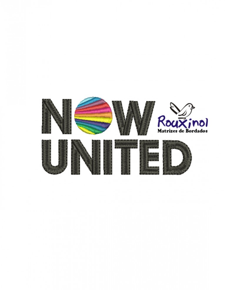 Matriz de Bordados simbolo logomarca Now United | Rouxinol Matriz e Bordado