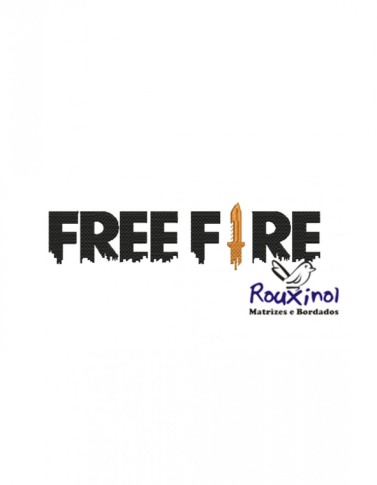 matrizes de bordados jogo simbolo Free Fire